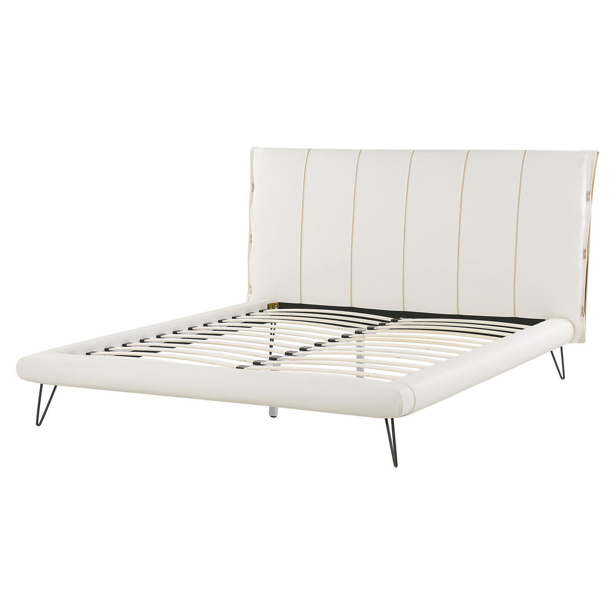 BETT 160/200cm Creme Betin - Creme, Textil (160/200cm) - Beliani