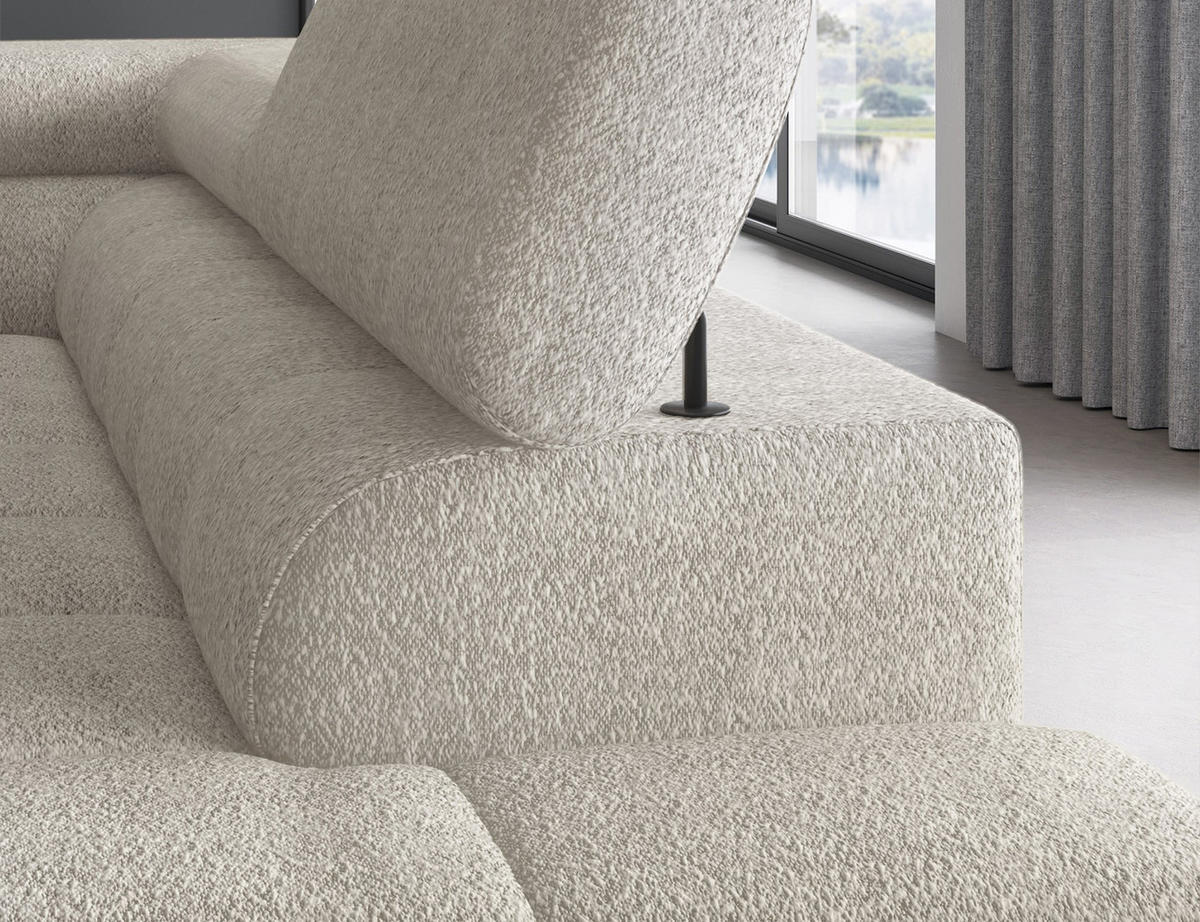 ECKSOFA Ferrucio R - Creme (Royal 18) - Creme, Holzwerkstoff (276/200cm) - Möblo