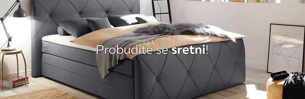 Kvalitetan i elegantan boxspring krevet Lesnina XXXL