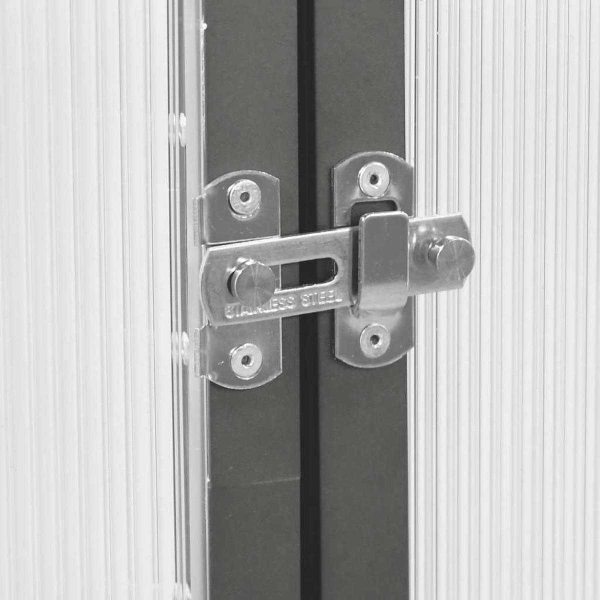 GEWÄCHSHAUS mit Fundamentrahmen 169/169/195 cm, aus Aluminium, Anthrazit - Anthrazit, Metall (169/195/169cm) - vidaXL