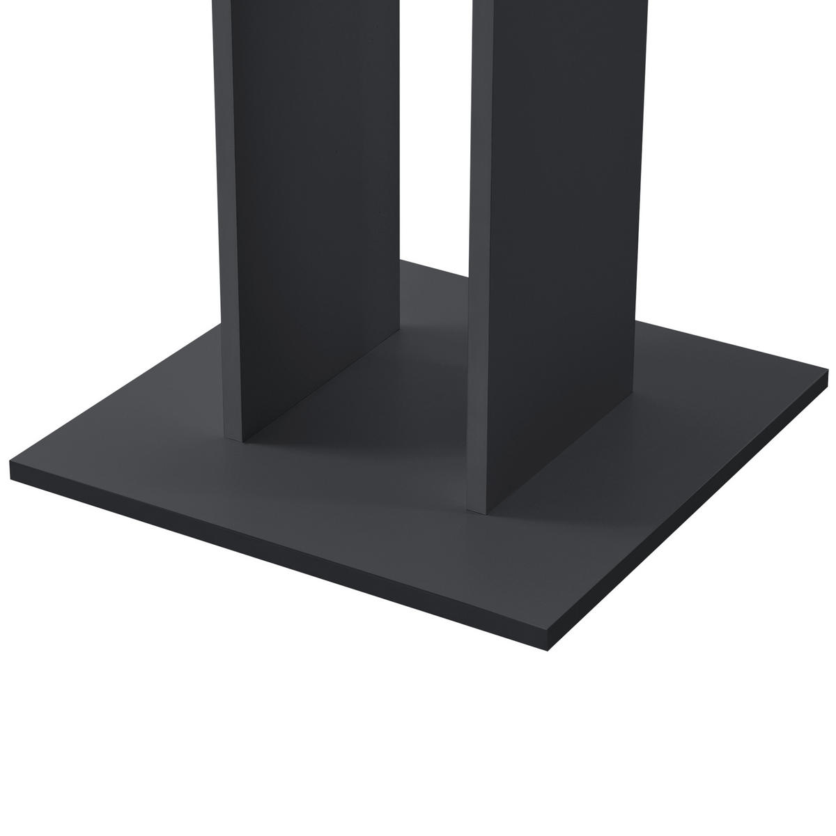 KÜCHENTISCH Lindesnes - Dunkelgrau, Holzwerkstoff (65/65/78cm) - [en.casa]