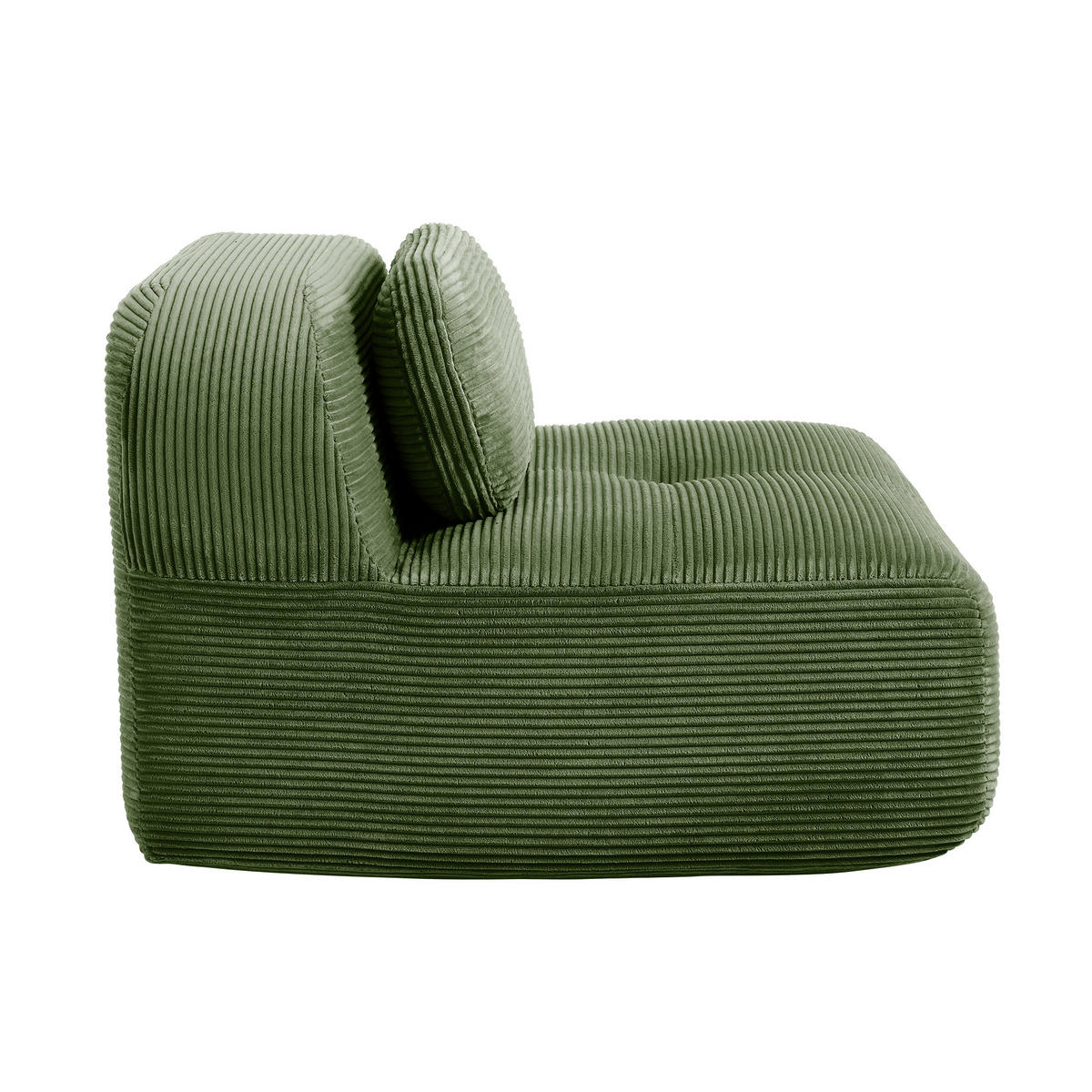 1-SITZER SOFA in Premium Cord - Grün, Textil (90/75/103cm) - Urban Meuble