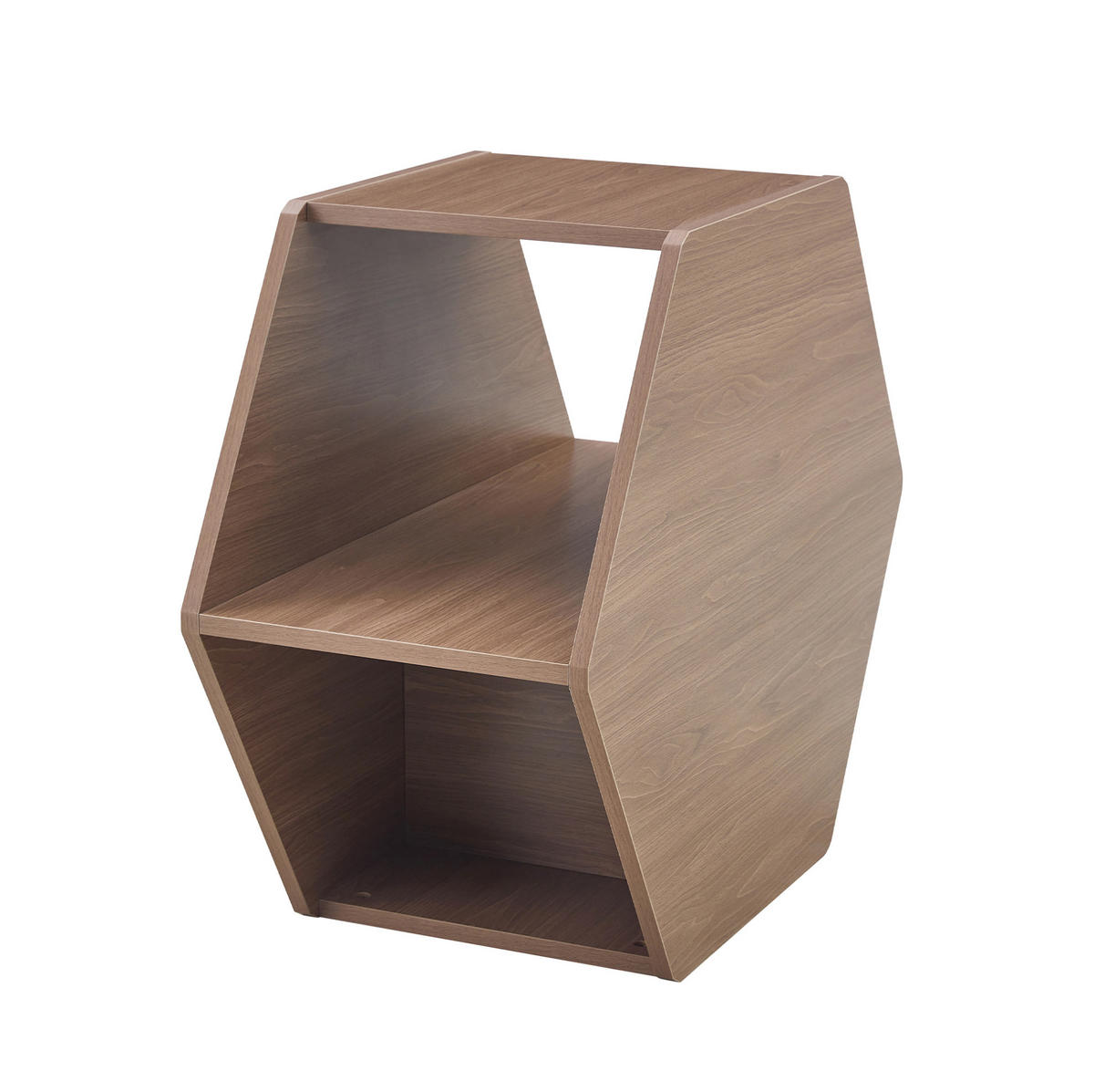 KONFERENČNÍ stolek z MDF, 79/69,4/40 cm hnědý - hnědá, kompozitní dřevo (79/69.4/48cm) - BEAOK