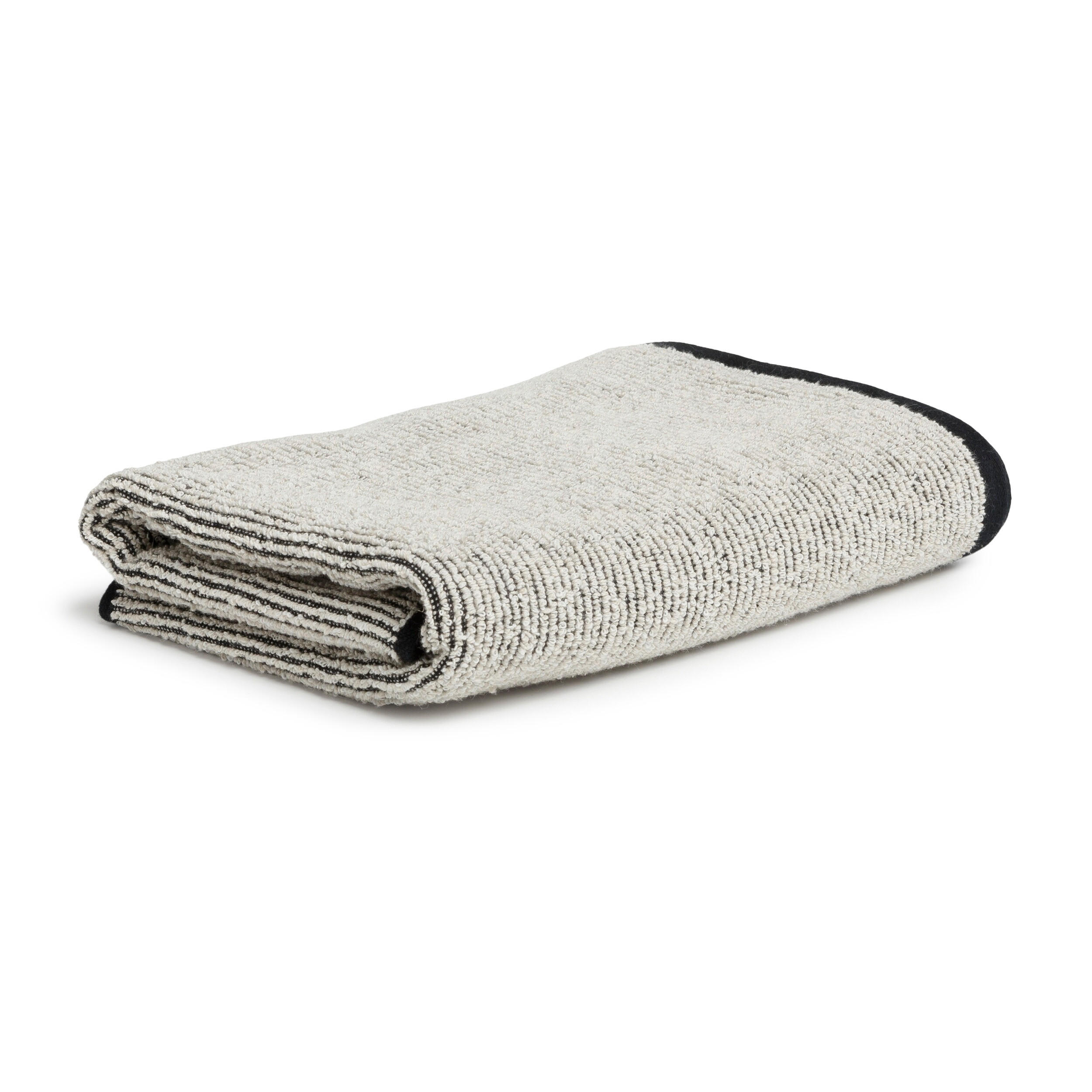 HANDTUCH EDEN - Schwarz/Naturfarben, Textil (50/100cm) - MÖVE