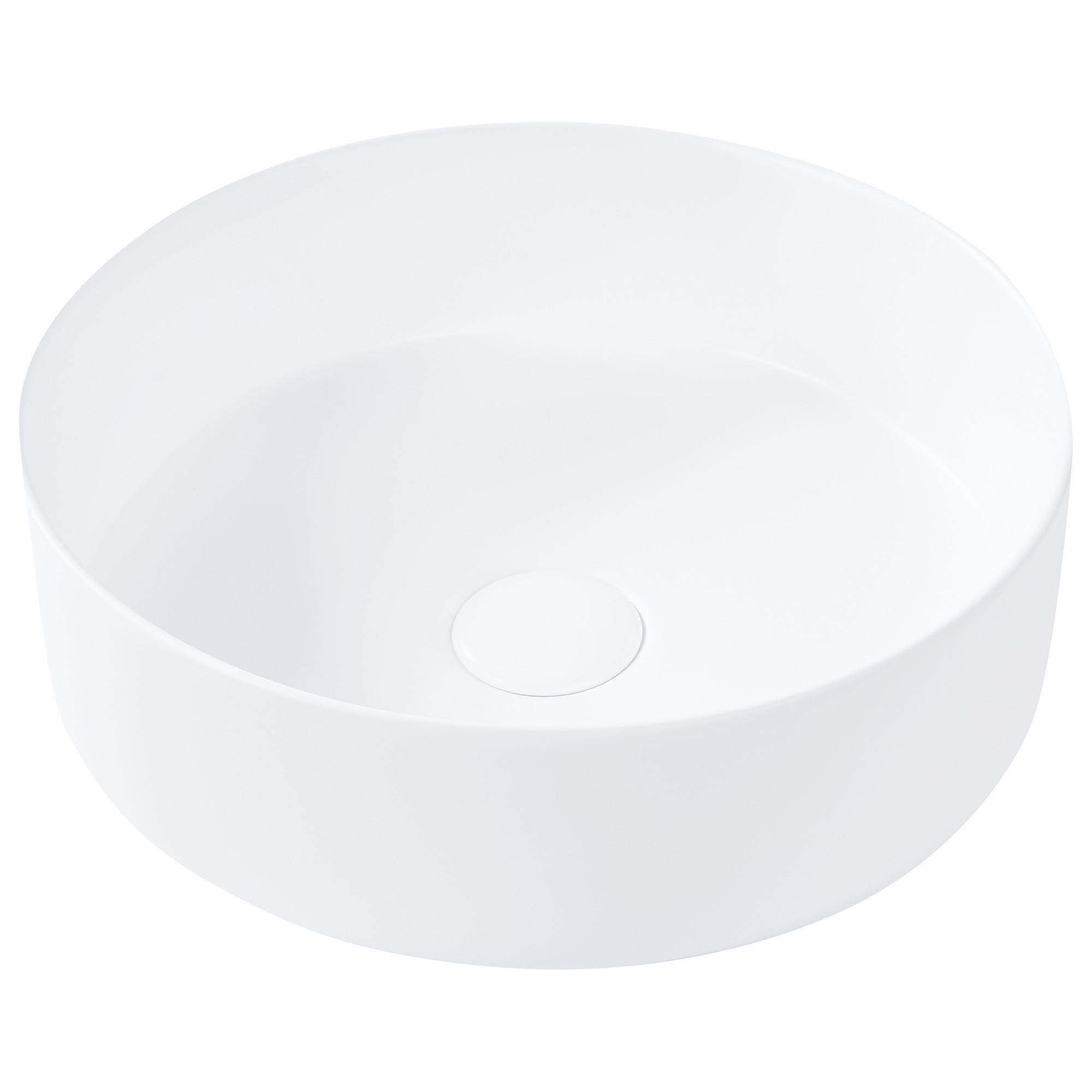 AUFSATZWASCHBECKEN Cremeweiß 36 cm Keramik Calig - Creme/Weiß, Keramik (36/12/36cm) - Beliani