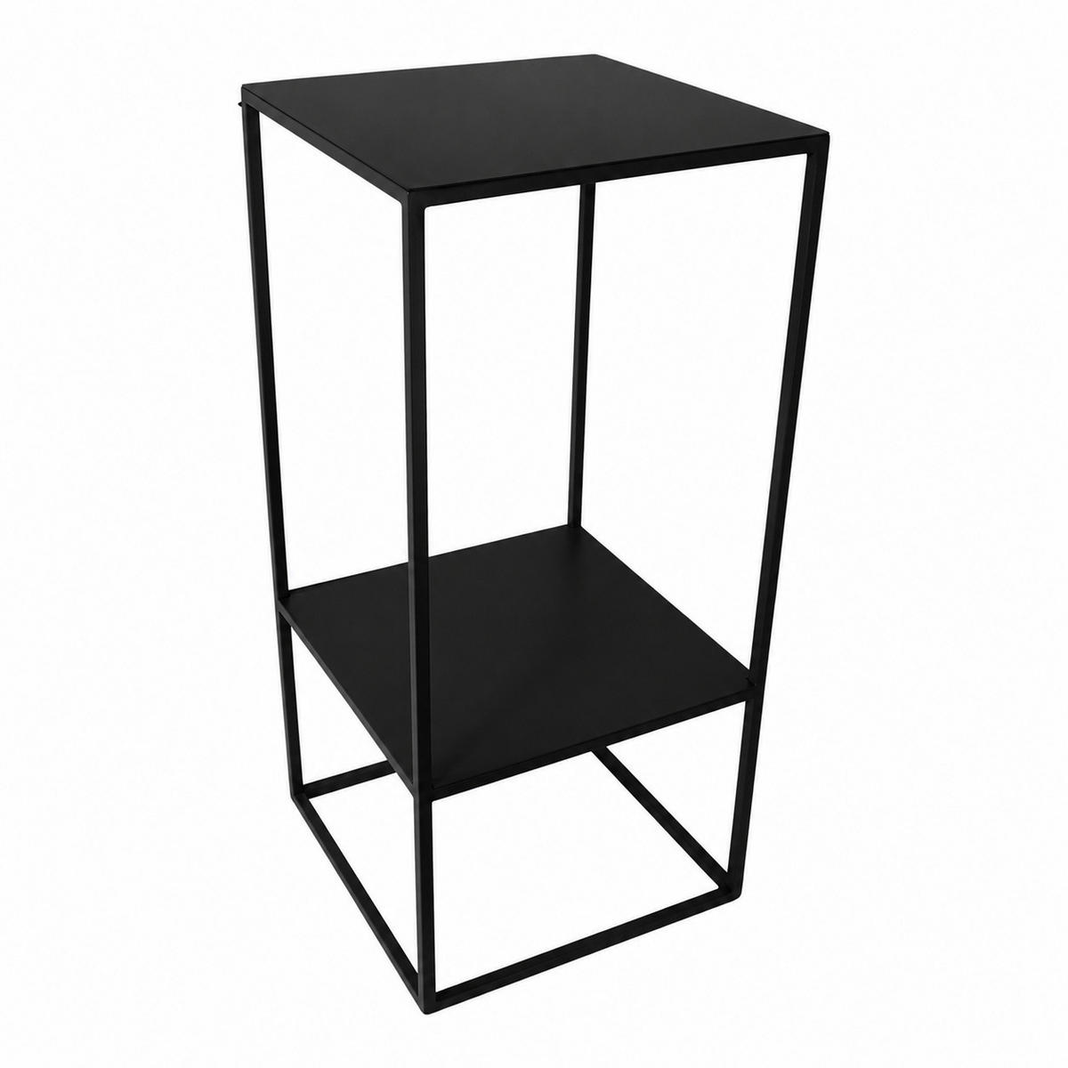 BLUMENTISCH Beran - Schwarz, Metall (35/35/76cm) - LOFT42