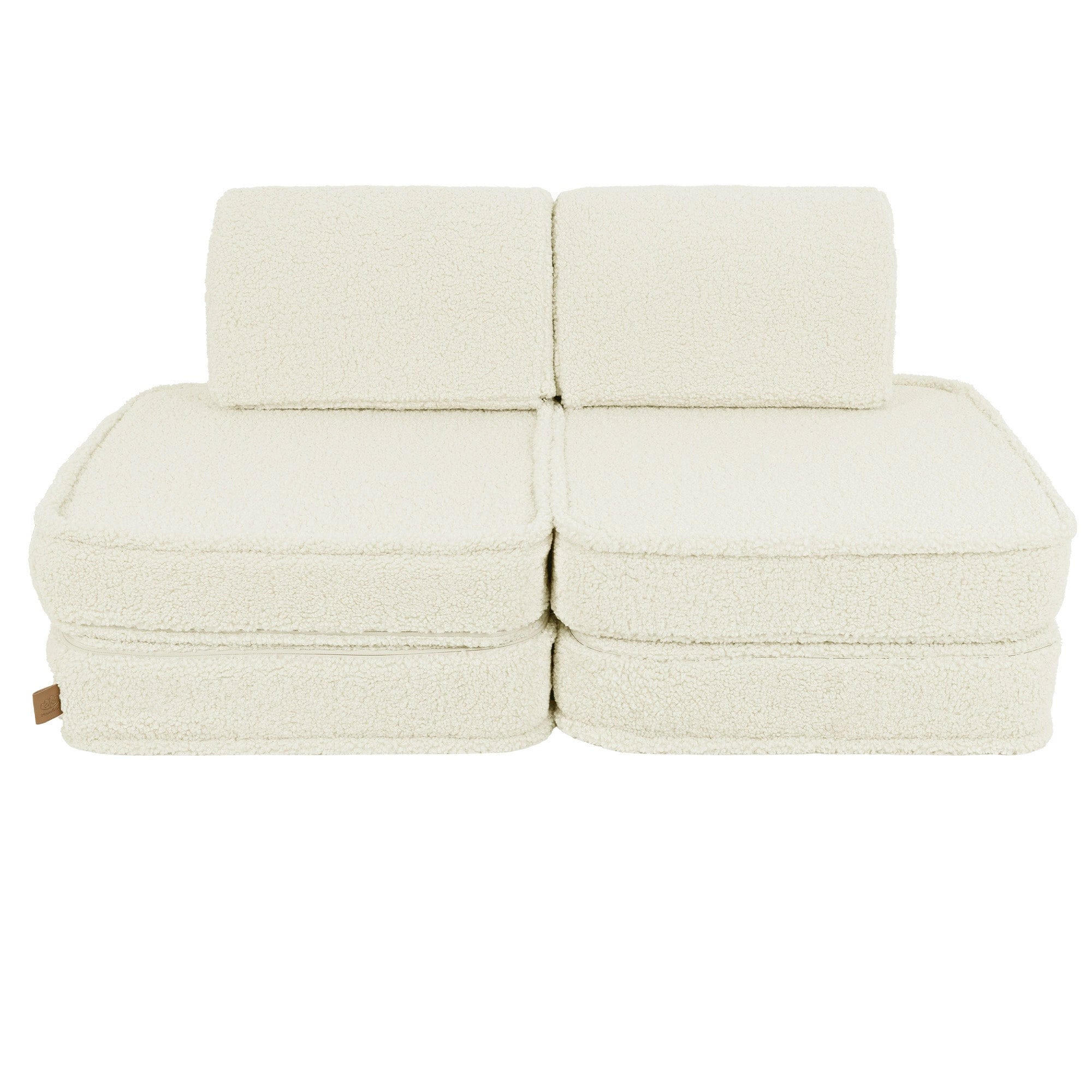 MeowBaby Kindersofa Creme 120x25x60 cm