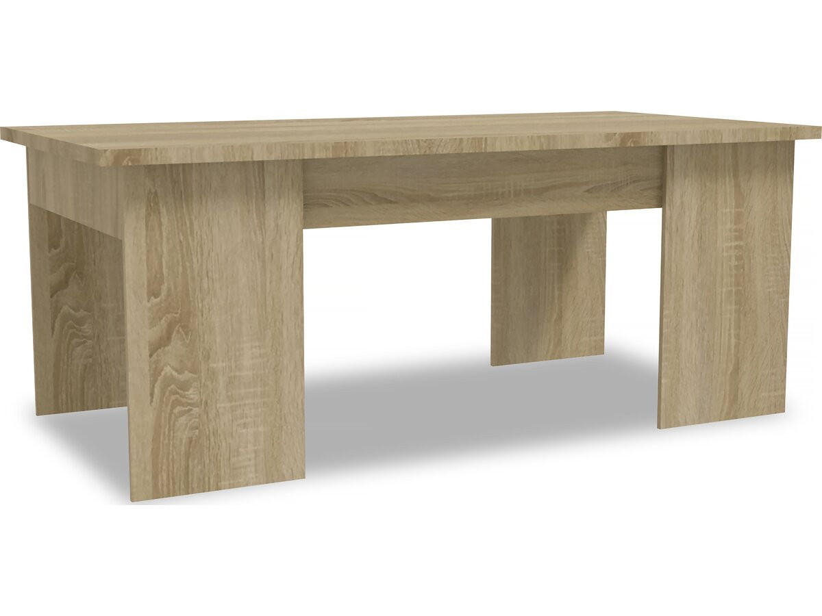 COUCHTISCH diana Eiche - Braun, Holzwerkstoff (102/50/43cm) - Habitat Garten