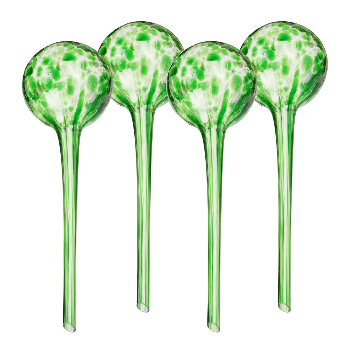 4XBEWÄSSERUNGSKUGEL - Grün, Glas (9/30/9cm) - Relaxdays