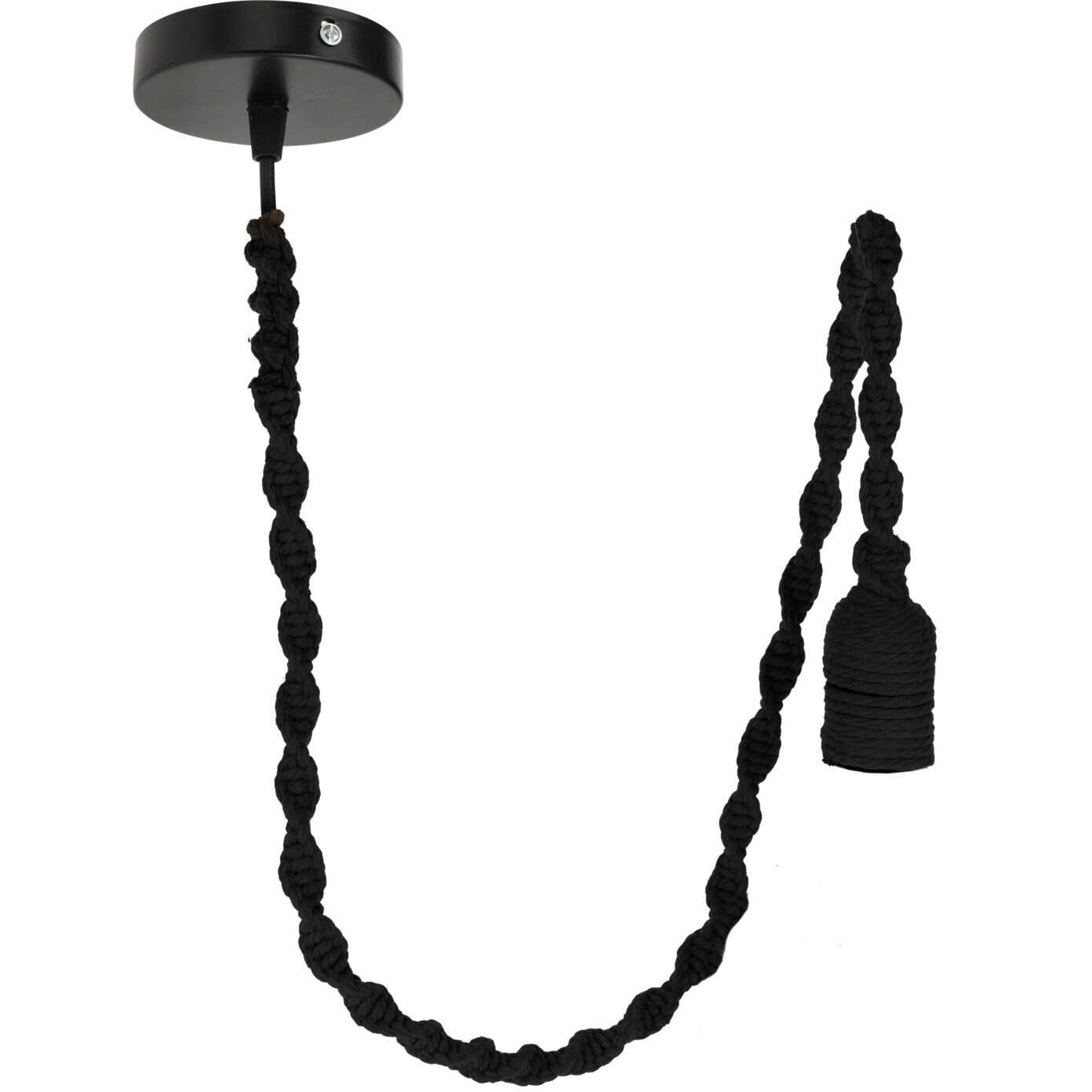 DECKENLAMPENFASSUNG 90 cm - Schwarz, Metall (10/10/90cm)