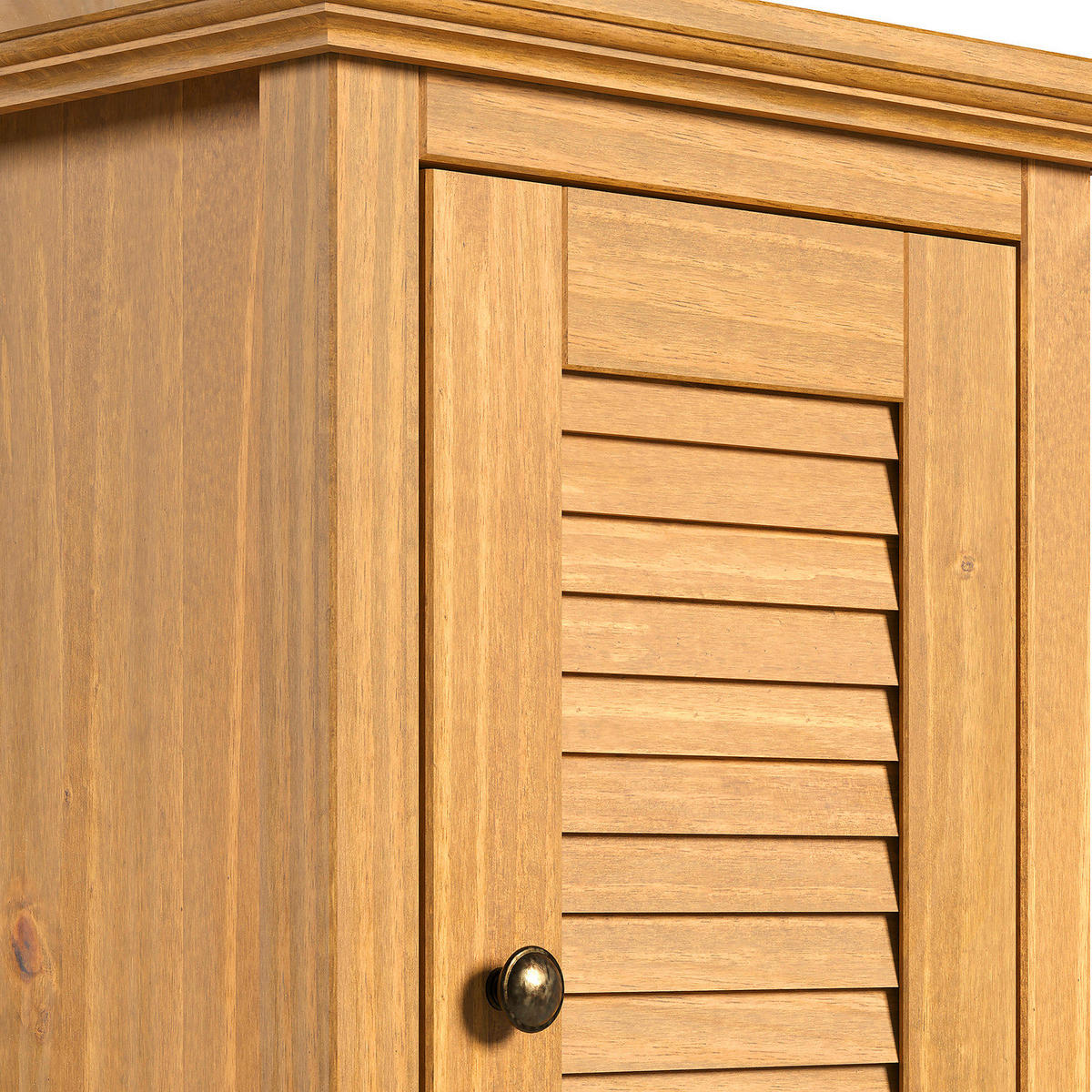 MASSIVER HOCHSCHRANK - Kiefer - Kieferfarben, Holz (45/190/35cm) - home24