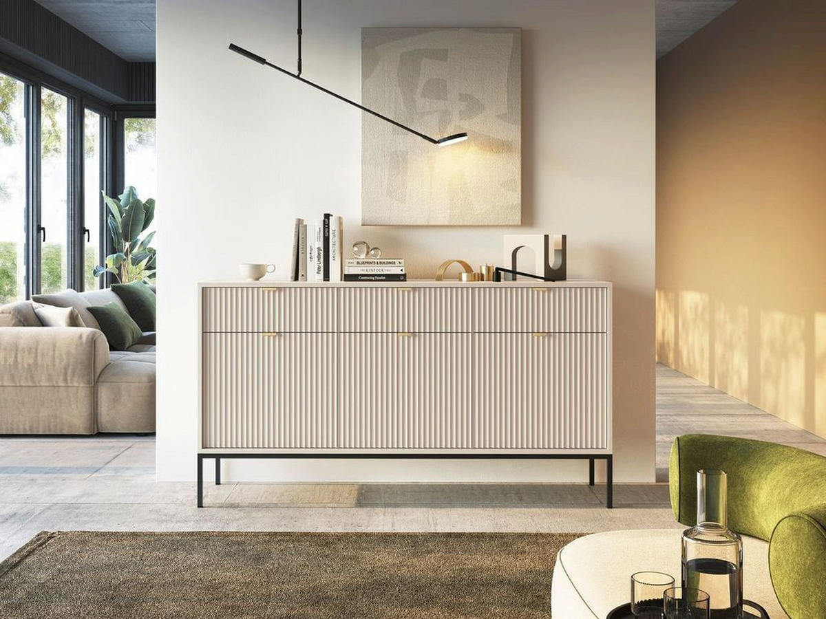 KOMMODE – KSZ154 – 154 cm – NOVA – Kaschmir - Kaschmir, Holzwerkstoff (154/83/39cm) - hi-markt