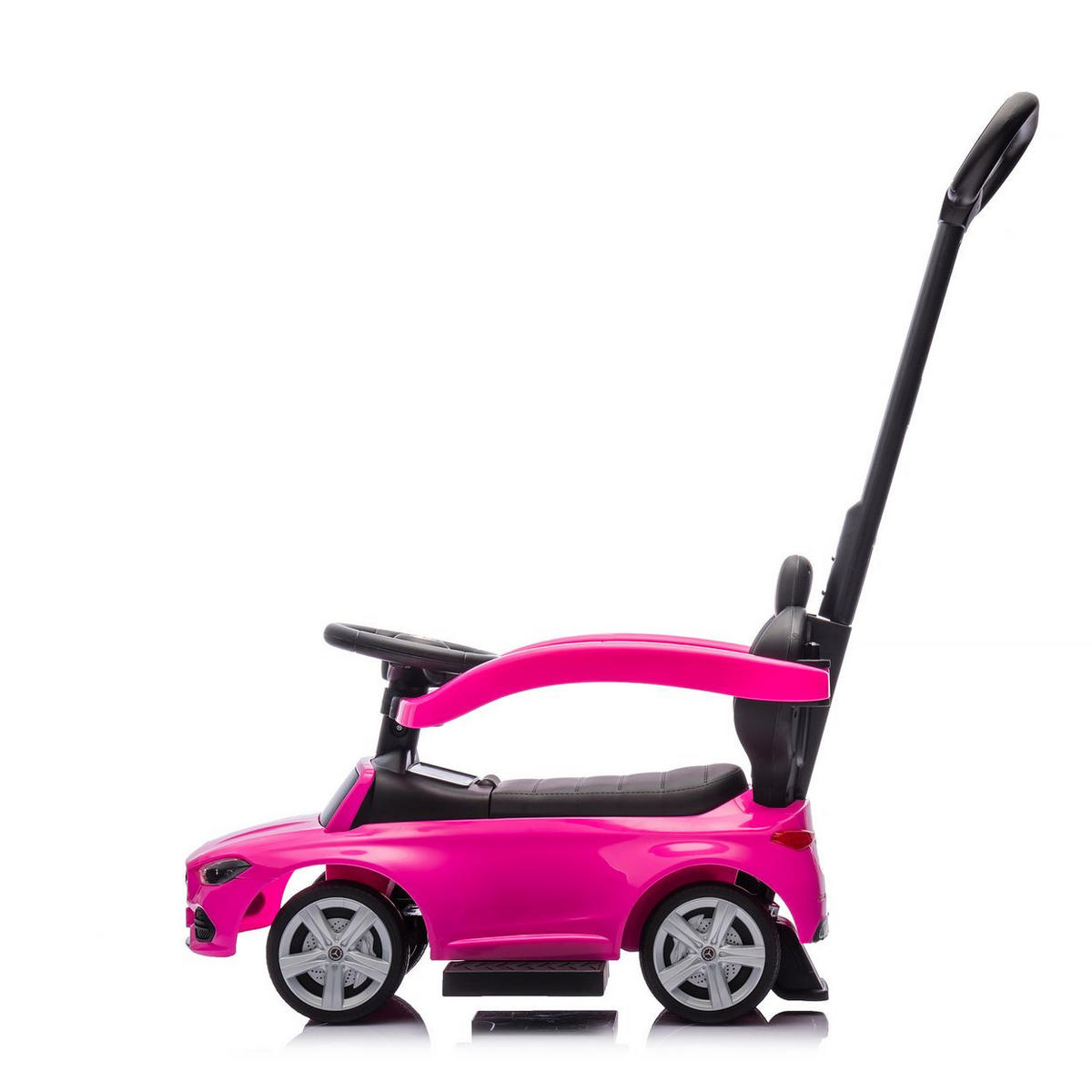 RUTSCHER Mercedes Benz C-Klasse pink Stauraum Fußstütze Schiebegriff Hupe - Rosa, Kunststoff (84/40/83cm) - Chipolino