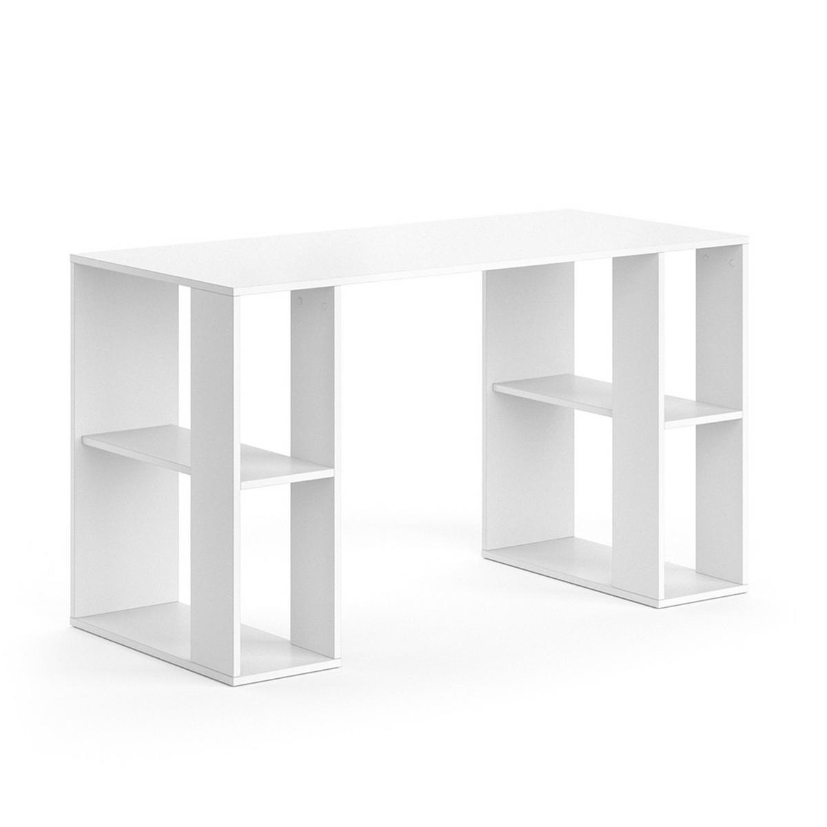 SCHREIBTISCH Arian Weiß 130 x 60 cm - Weiß, Holzwerkstoff (60/130/75cm) - Vicco