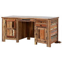 SCHREIBTISCH Altholz 170x70x80 mehrfarbig lackiert NATURE OF SPIRIT #61 - Multicolor, Holz (70/170/80cm) - Massivmoebel24