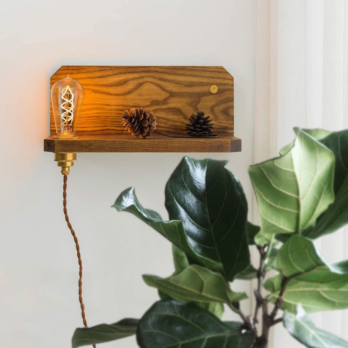 LEUCHTMITTEL Zivoltarax 6.4/6.4/13.5 cm - Braun, Glas (6.4/13.5cm) - ZMH