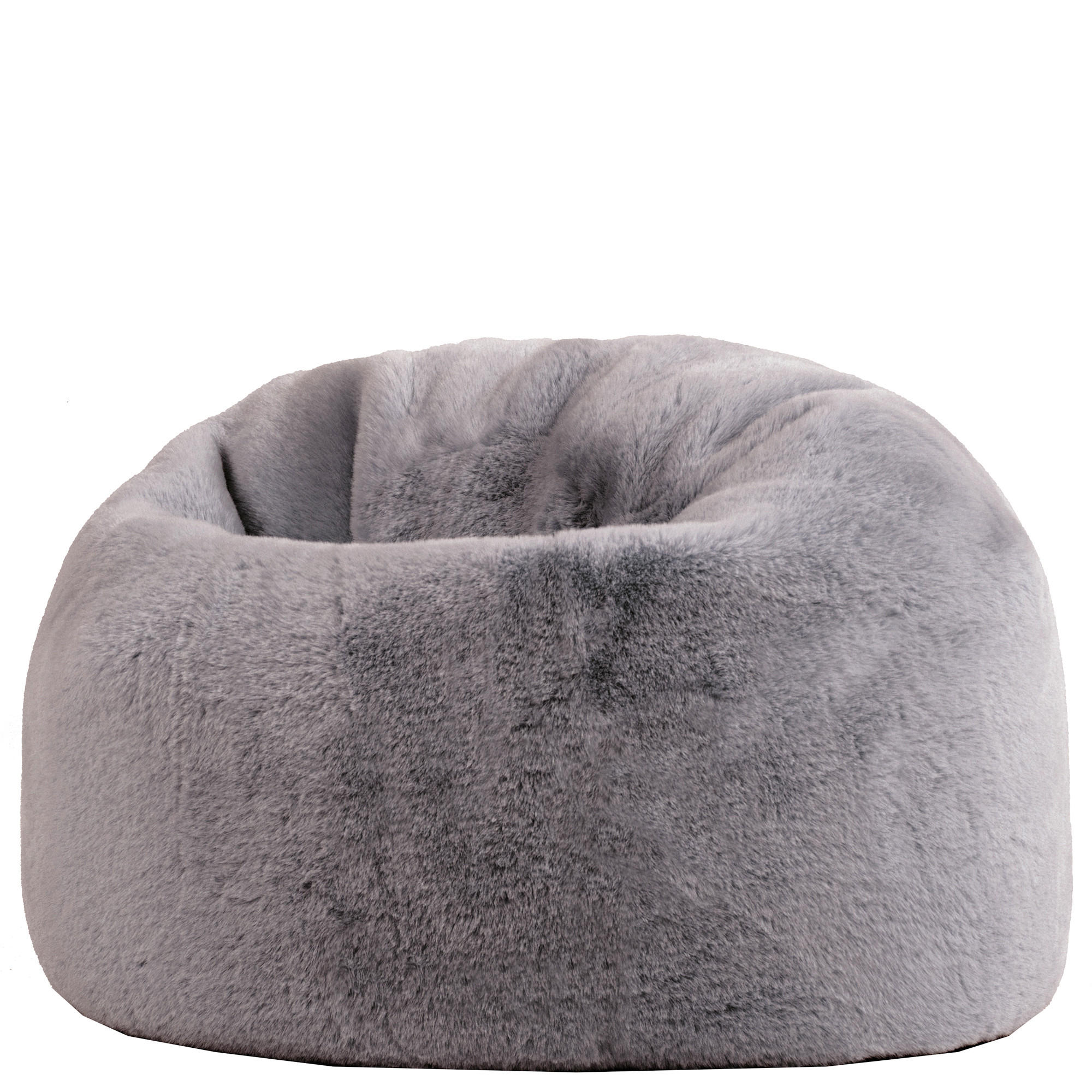KINDERSITZSACK Kingston Kaninchenkunstfell - Grau, Textil (80/45/80cm) - icon