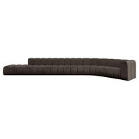 ECKSOFA modulares Sofa Tilmo-L3 - 581x194x70 cm Braun - Braun, Holzwerkstoff/Textil (581/194cm) - ALTDECOR
