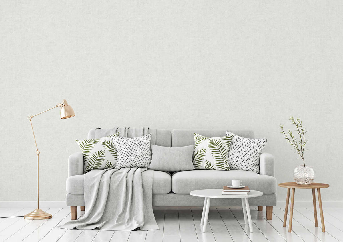 VLIESTAPETE Weiß 53/1005 cm - Weiß, Kunststoff/Textil (53/1cm) - KUNSTLOFT