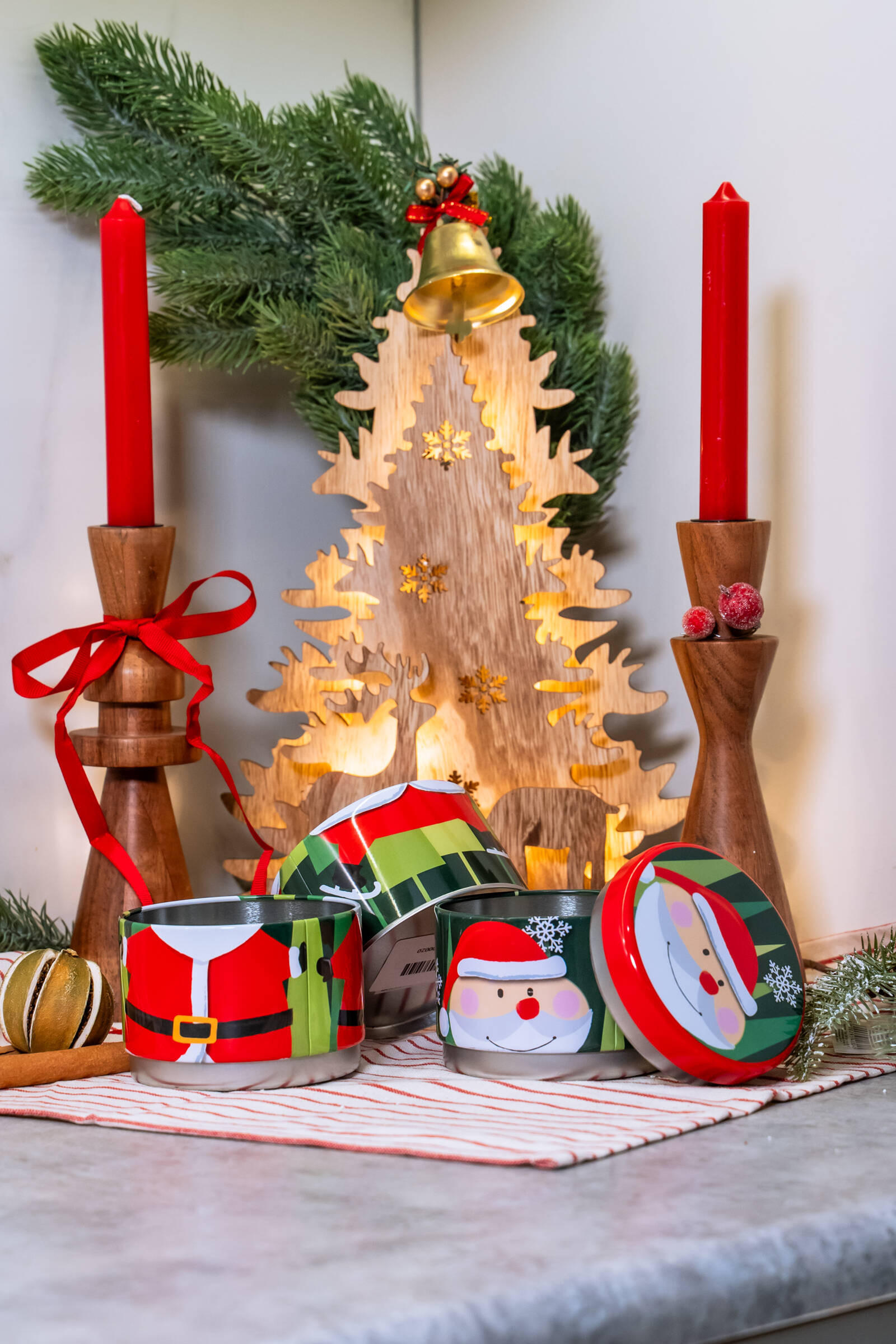 KERZENHALTER Akazie 22 cm - Braun, Holz (7/22/7cm) - Home Styling Collection