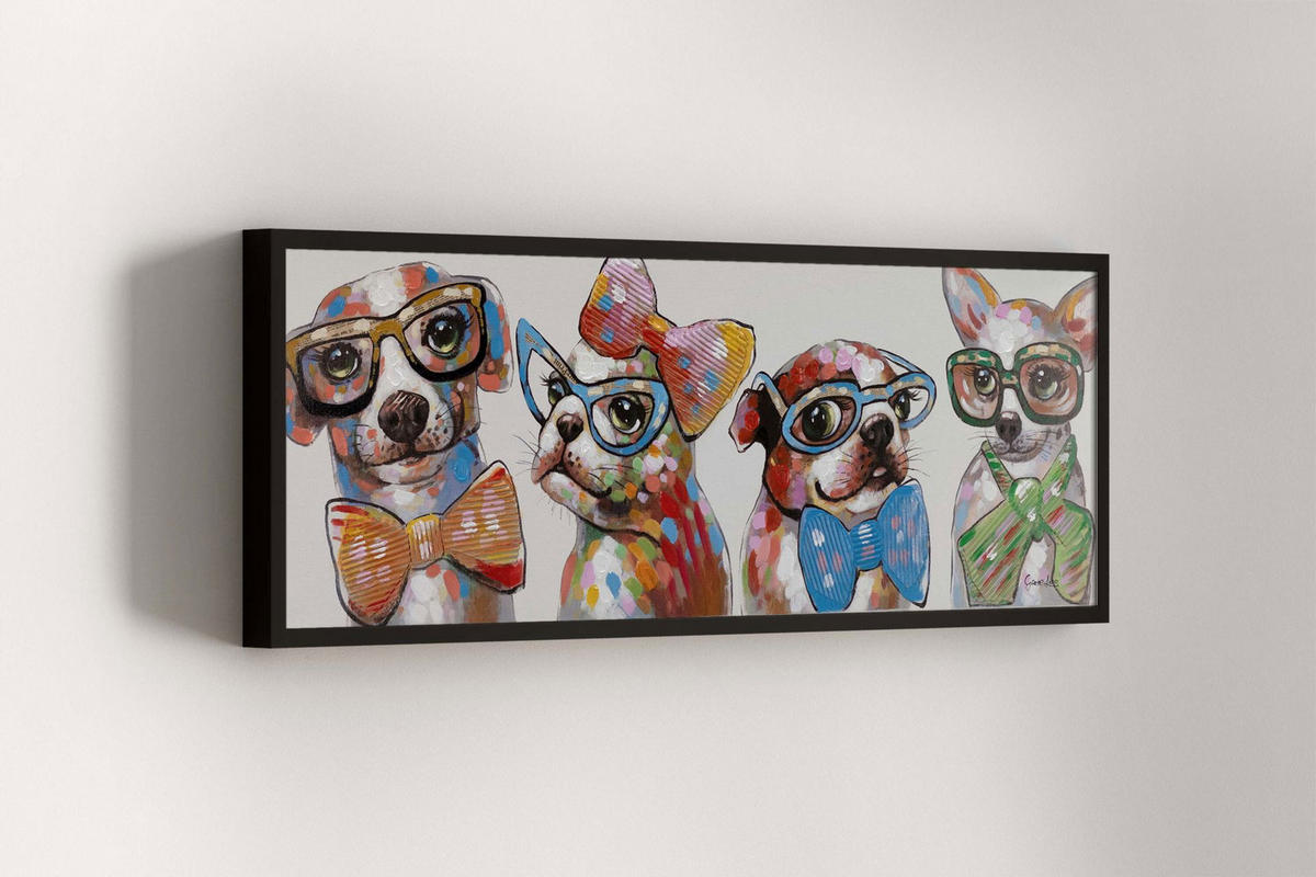 ACRYLBILD HANDGEMALT 120/40 cm - Multicolor, Holz/Textil (1.2/40cm) - KUNSTLOFT