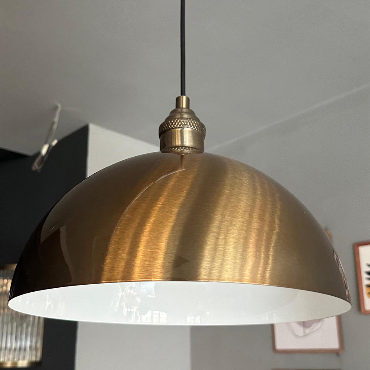PENDELLEUCHTE LYimpi - Messingfarben, Metall (30/30/30cm) - Bamyum