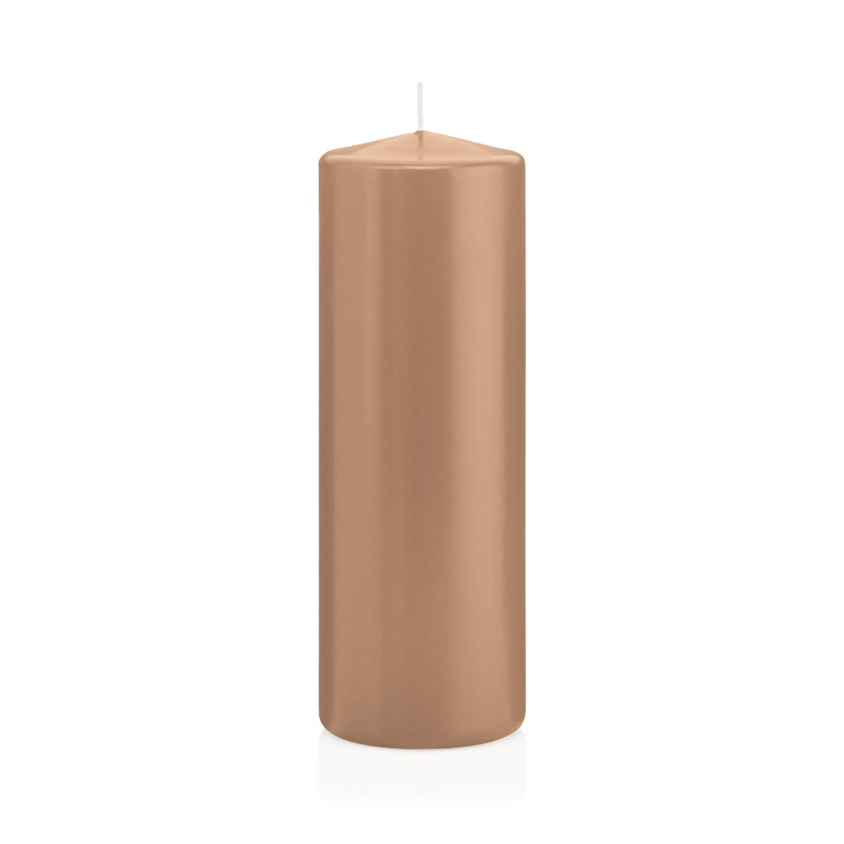 STUMPENKERZEN Caramel Ø 68 x 200 mm, 12 Stück - Beige, Paraffin (7/20cm) - Wiedemann Kerzen