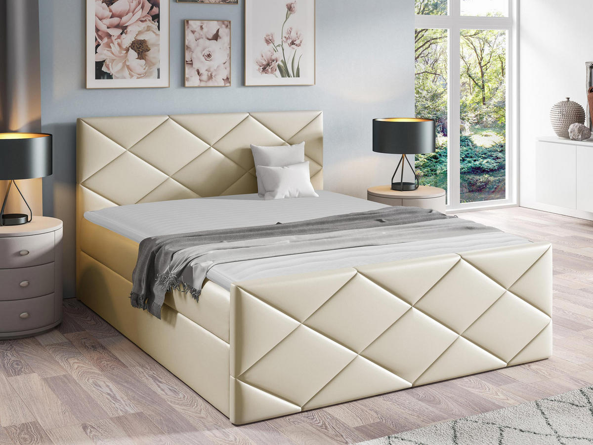 BOXBETT Herkules - Naturfarben, Holz (180/200cm) - MIRJAN24