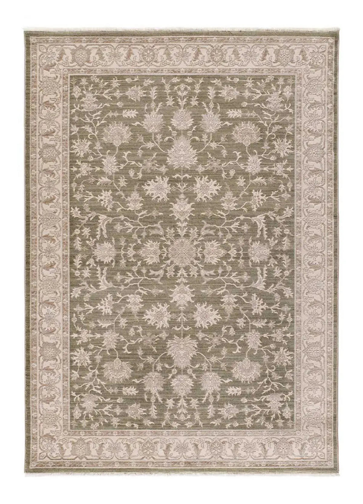 ORIENTTEPPICH Grün / Beige Ona 160/230 cm - Beige/Grün, Naturmaterialien/Textil (160/230cm) - Atticgo