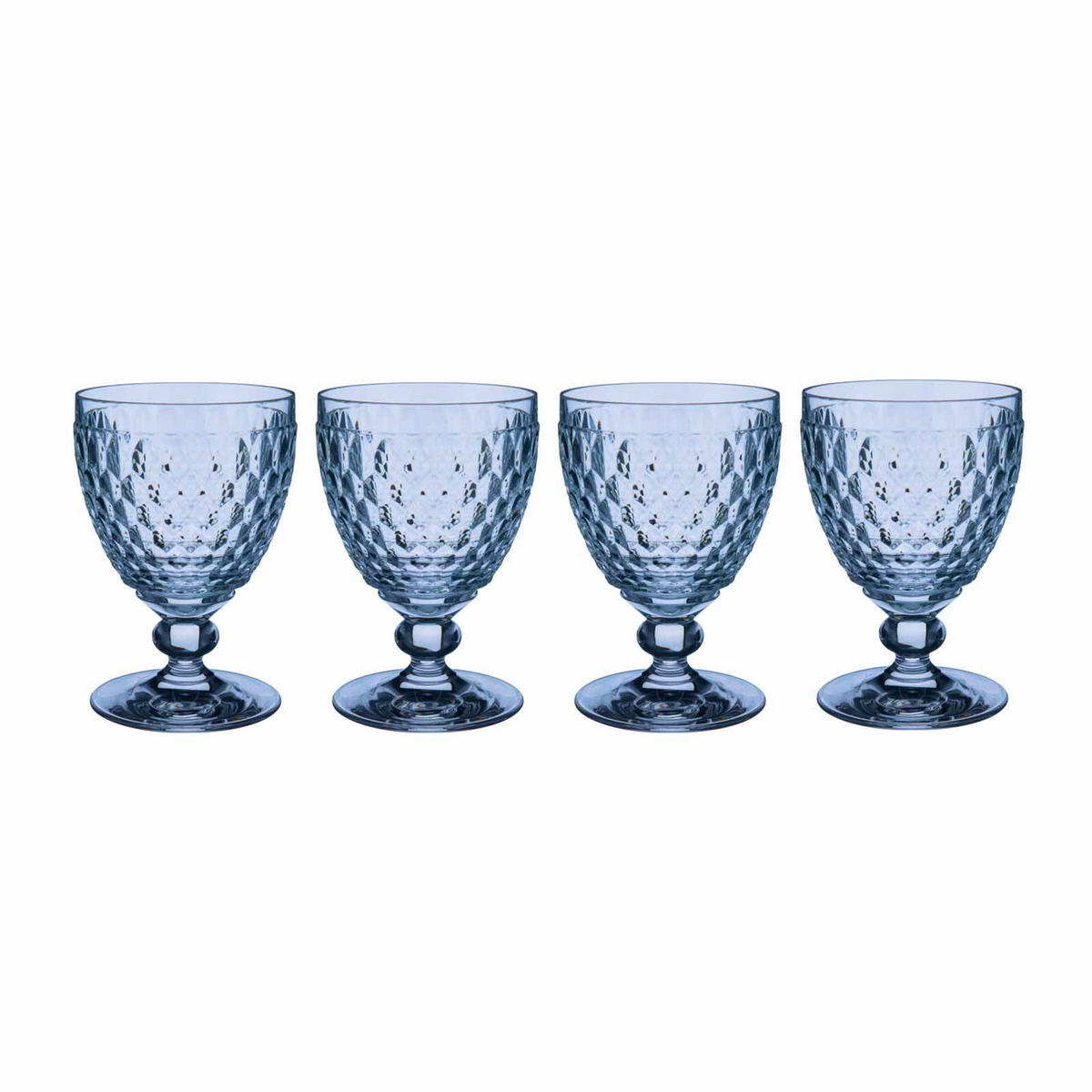 ROTWEINGLÄSER Boston Coloured Blau 310 ml 4er Set - Blau, Glas (0.31L) - Villeroy & Boch