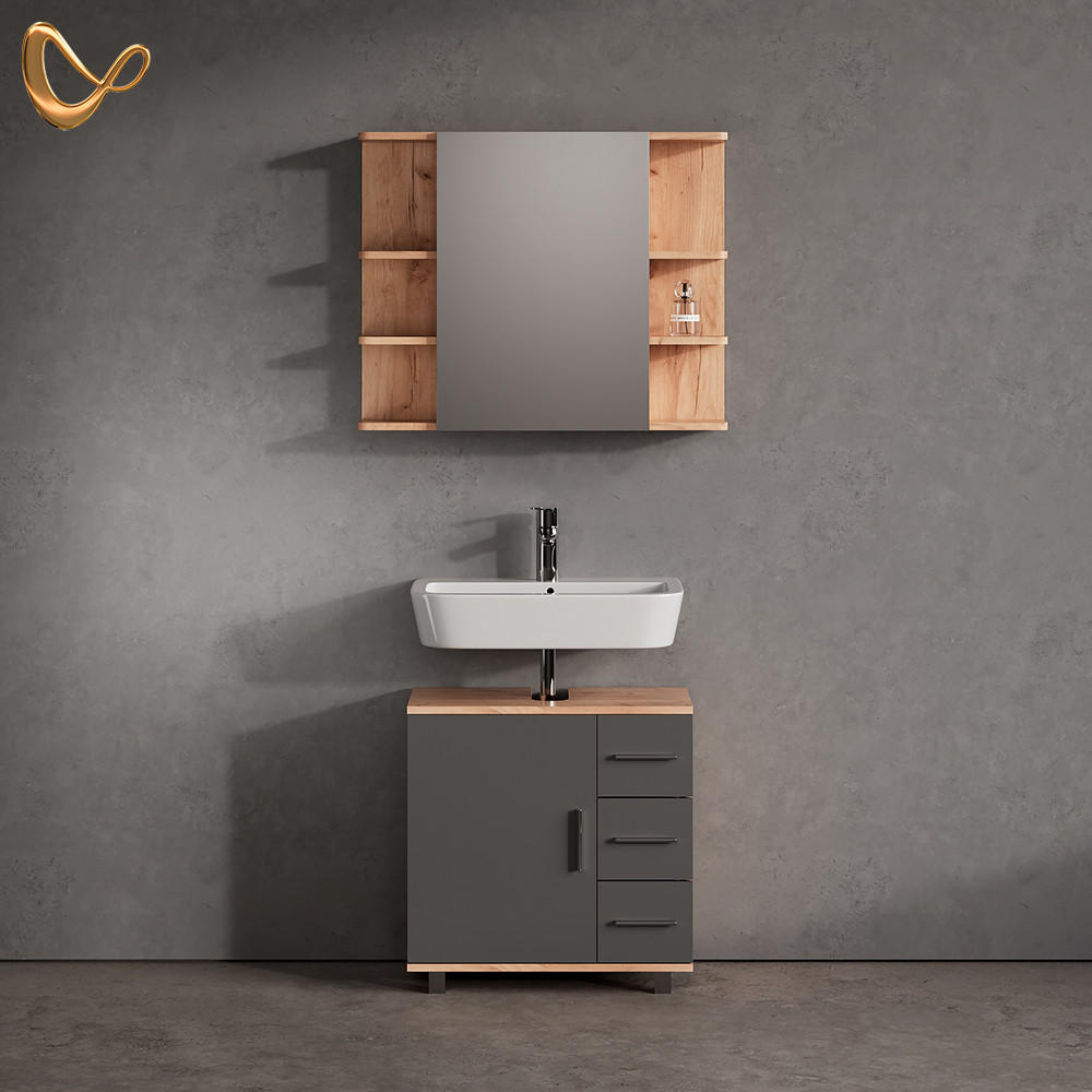 Livinity® SADA NÁBYTKU DO KOUPELNY Eisak, Dub, 2dílná