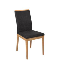 ESSZIMMERSTUHL 2er-Set Delfi 2 Wildeiche Massiv/Microfaser Anthrazit - Anthrazit, Holz (46/98/60cm) - 58aufmkessel