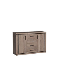 KOMMODE Dallas D-5 Trüffeleiche - Trüffeleichefarben, Holzwerkstoff (137/91/43.5cm)
