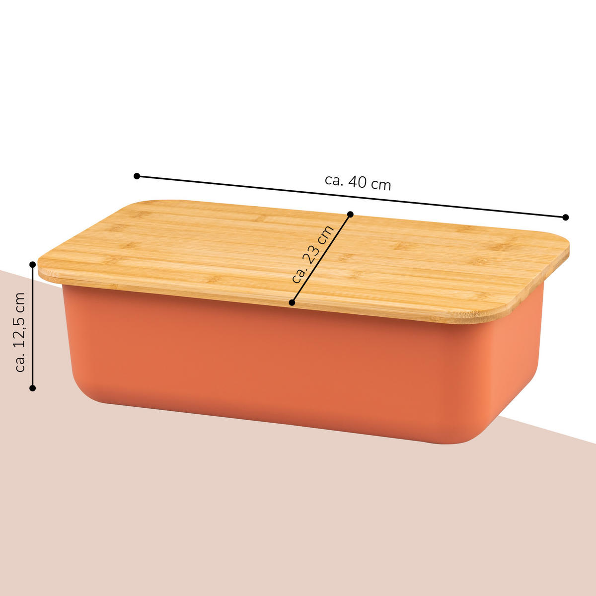 BROTKASTEN, braun - Rotbraun, Kunststoff (40/12.5/23cm) - bremermann