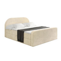 BOXBETT mit Matratze H4 und Lattenrost - NOX-Z - 180x200 - Beige Monolith - Beige, Holzwerkstoff (180/200cm) - ALTDECOR