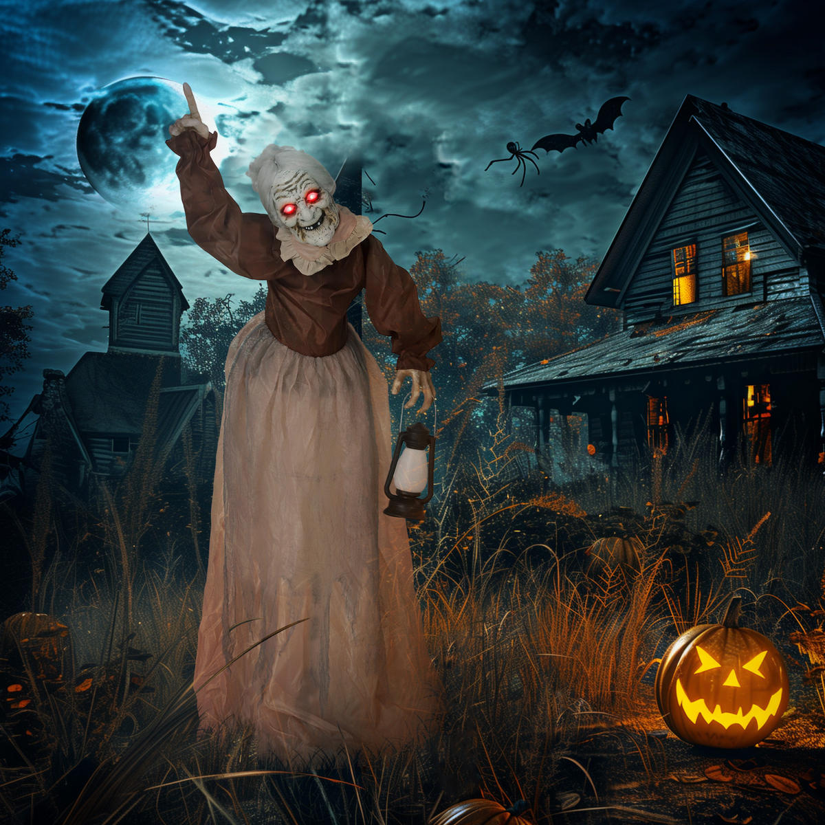 HALLOWEEN-DEKORATION Braun 90.0/25.0/150.0cm - Braun, Metall (25/150/90cm)