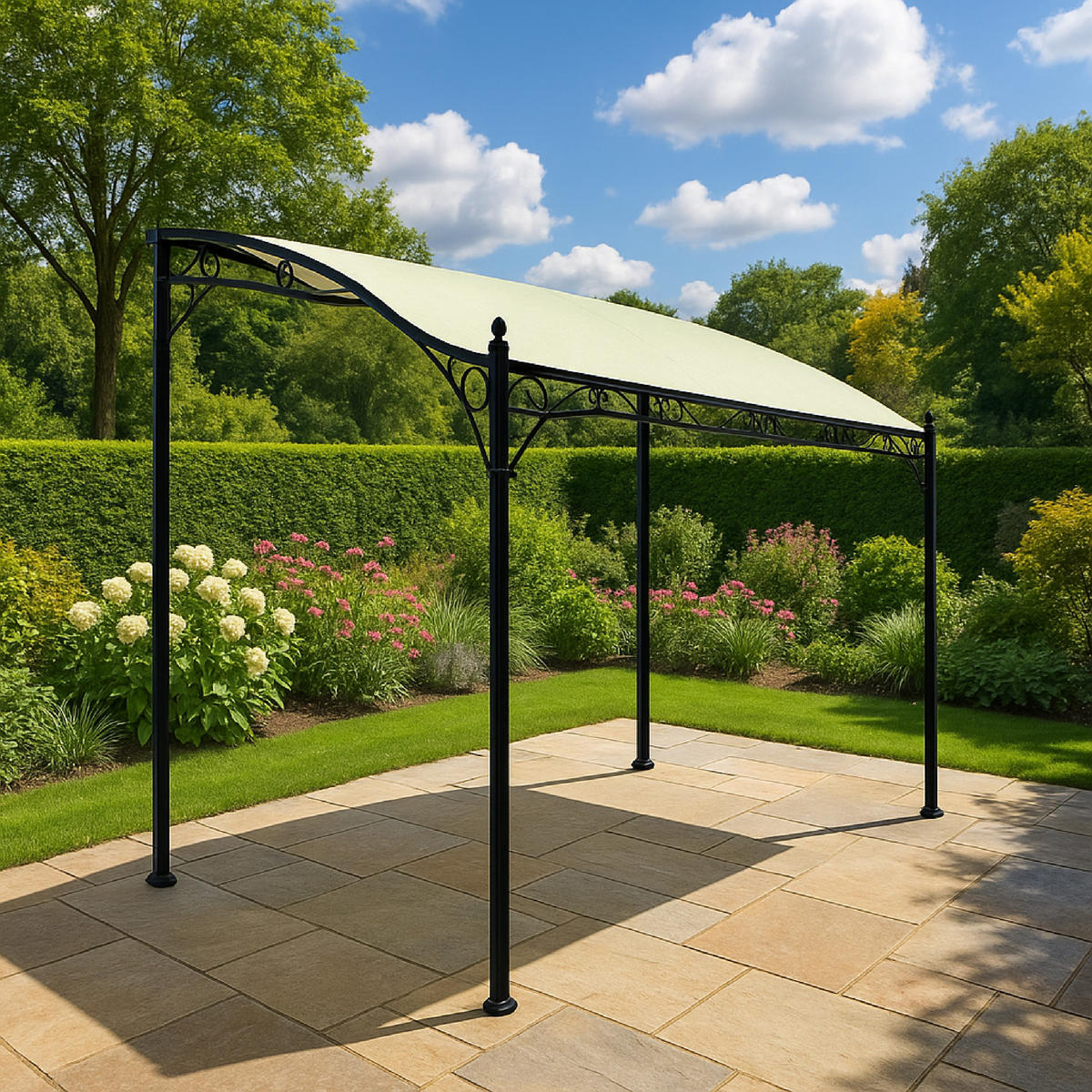 ERSATZDACH für Pavillon Mandala, ecru - Naturfarben, Kunststoff (300/0.3/250cm) - TPFGarden