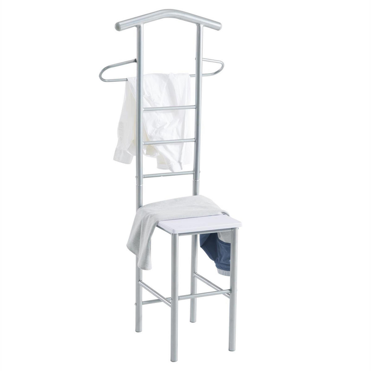 HERRENDIENER JIVO - Weiß, Metall (53/121/47cm) - CARO-Möbel