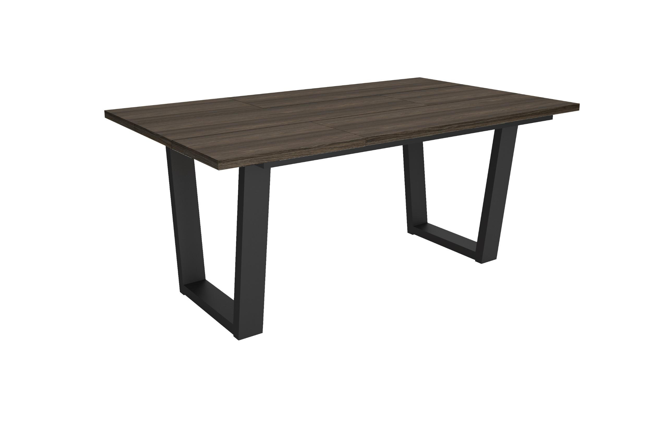 Skraut Home Esstisch, Dunkelbraun 90x74x167 cm