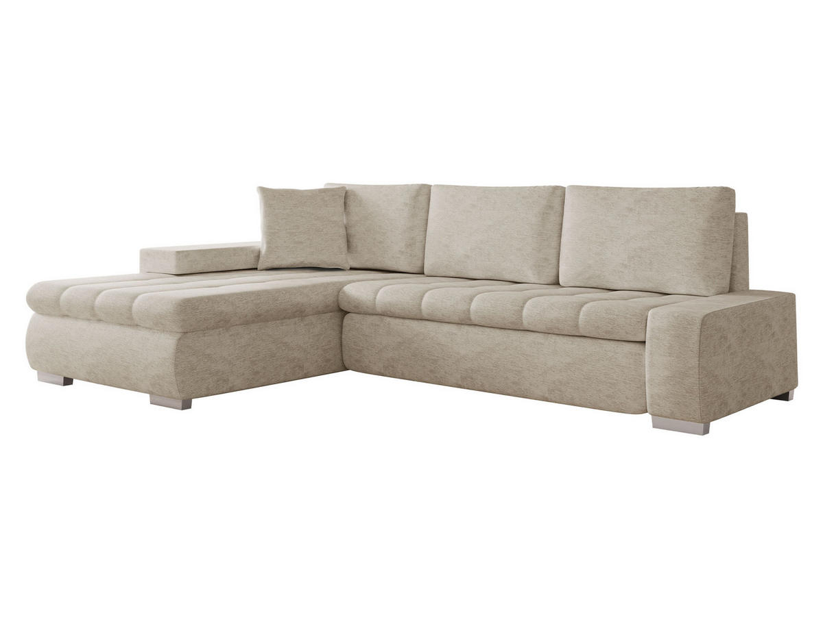 ECKSOFA Orkan Mini - Champagner, Holz/Textil (265/185cm) - MIRJAN24