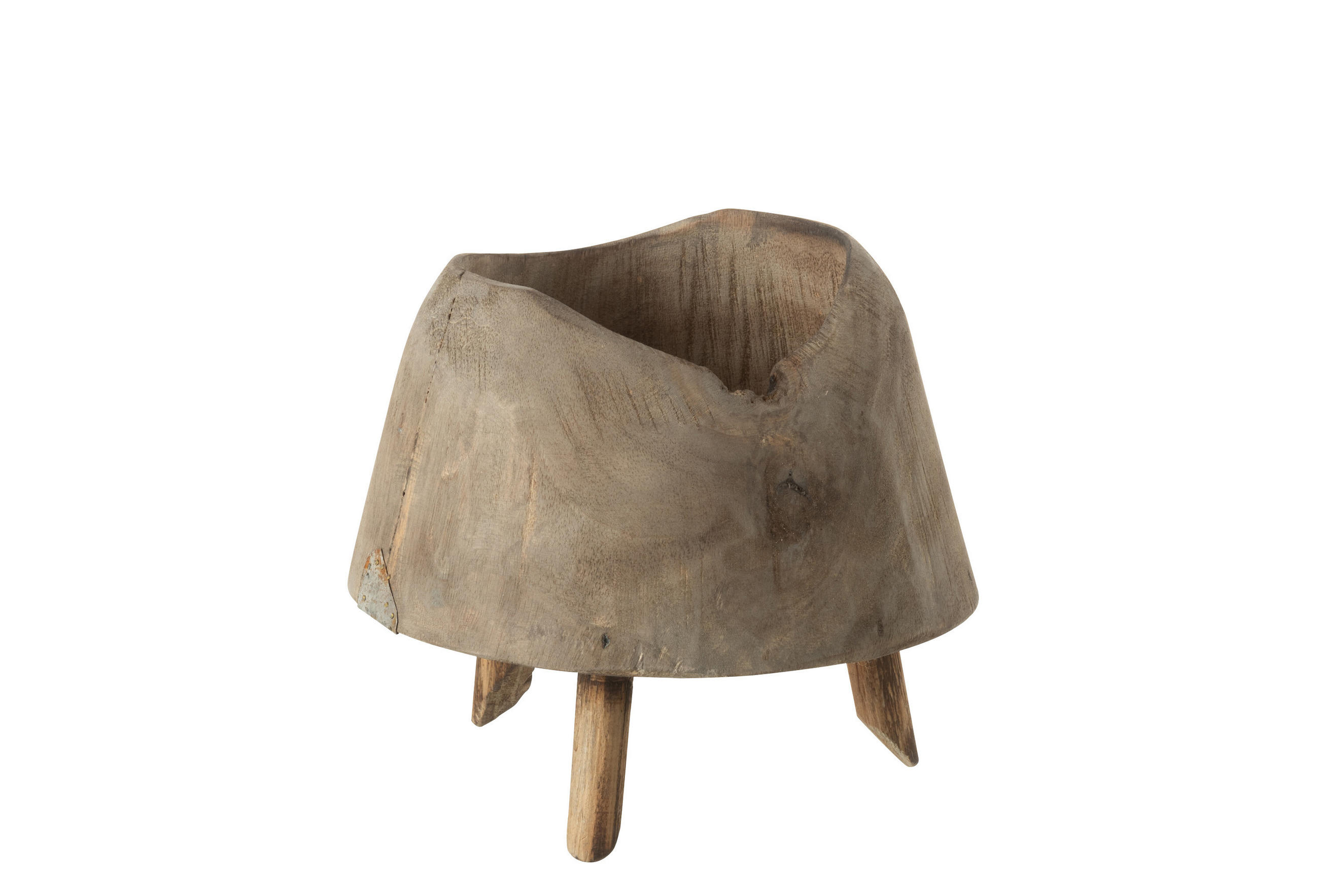 BLUMENTOPF LEGS - Holz - Natürliche - Ø 17 cm - Naturfarben, Holz (17/16.5cm) - J-Line