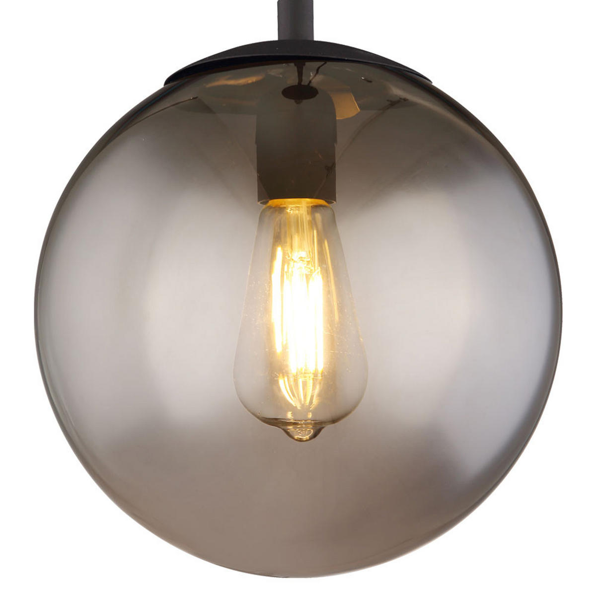 HÄNGELEUCHTE Glas Rauchgrau Matt - Grau, Glas (25/25/120cm) - Globo Lighting