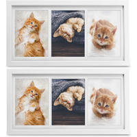 BILDERRAHMEN Galeria 10x15cm Weiß (2tlg) - Weiß, Holzwerkstoff (20/2/37cm) - BoMoe