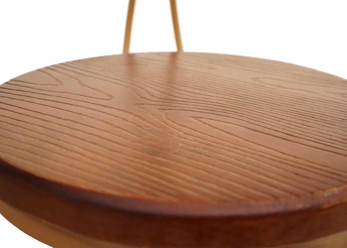 BARHOCKER Gold 2er-Set - Goldfarben, Holz (41/113/41cm) - MCW