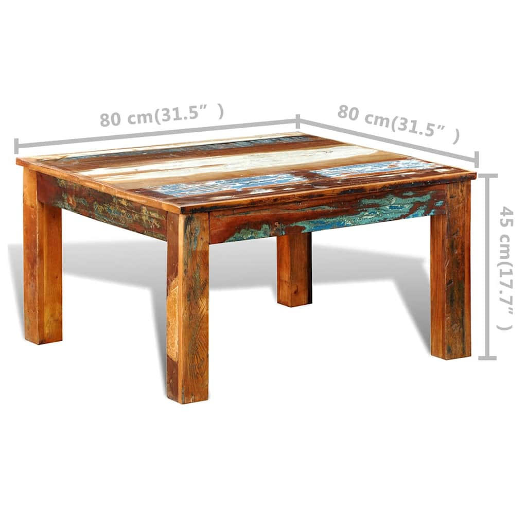 vidaXL Couchtisch Braun 80x45x80 cm