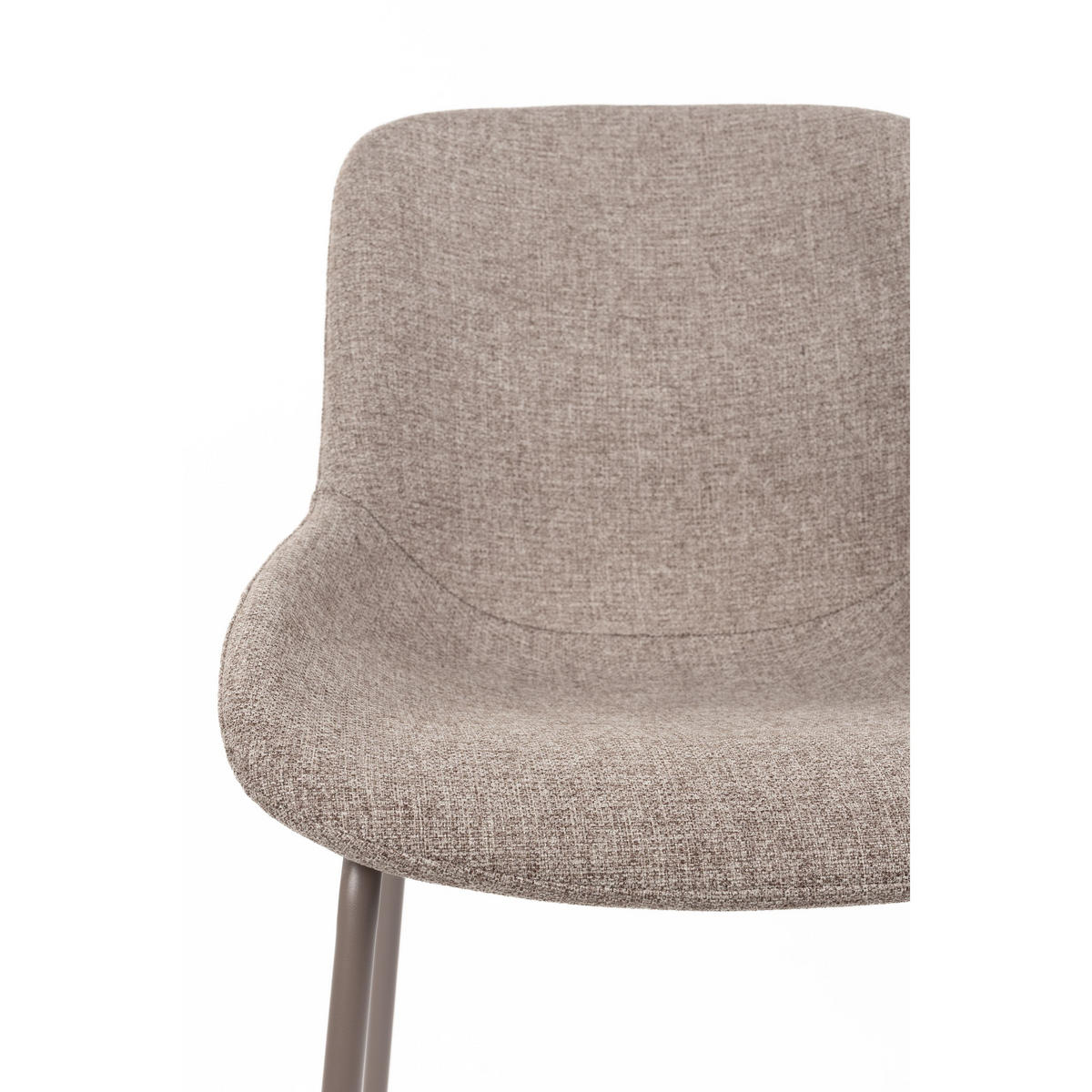 ESSZIMMERSTÜHLE Pleun Taupe - 2 er Set - Taupe/Braun, Kunststoff (49.5/81.5/56cm) - Housecraft Living