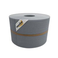 SICHTSCHUTZSTREIFEN PP Premium Gelocht 30 Prozent Streifen Fenstergrau 50m - Hellgrau, Kunststoff (5000/19cm) - ZAUN|ZU