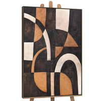 GEMÄLDE Harmonie der Kurven Schattenfugenrahmen Grau 120x80 cm - Grau, Holz (120/80cm) - YS-art gallery