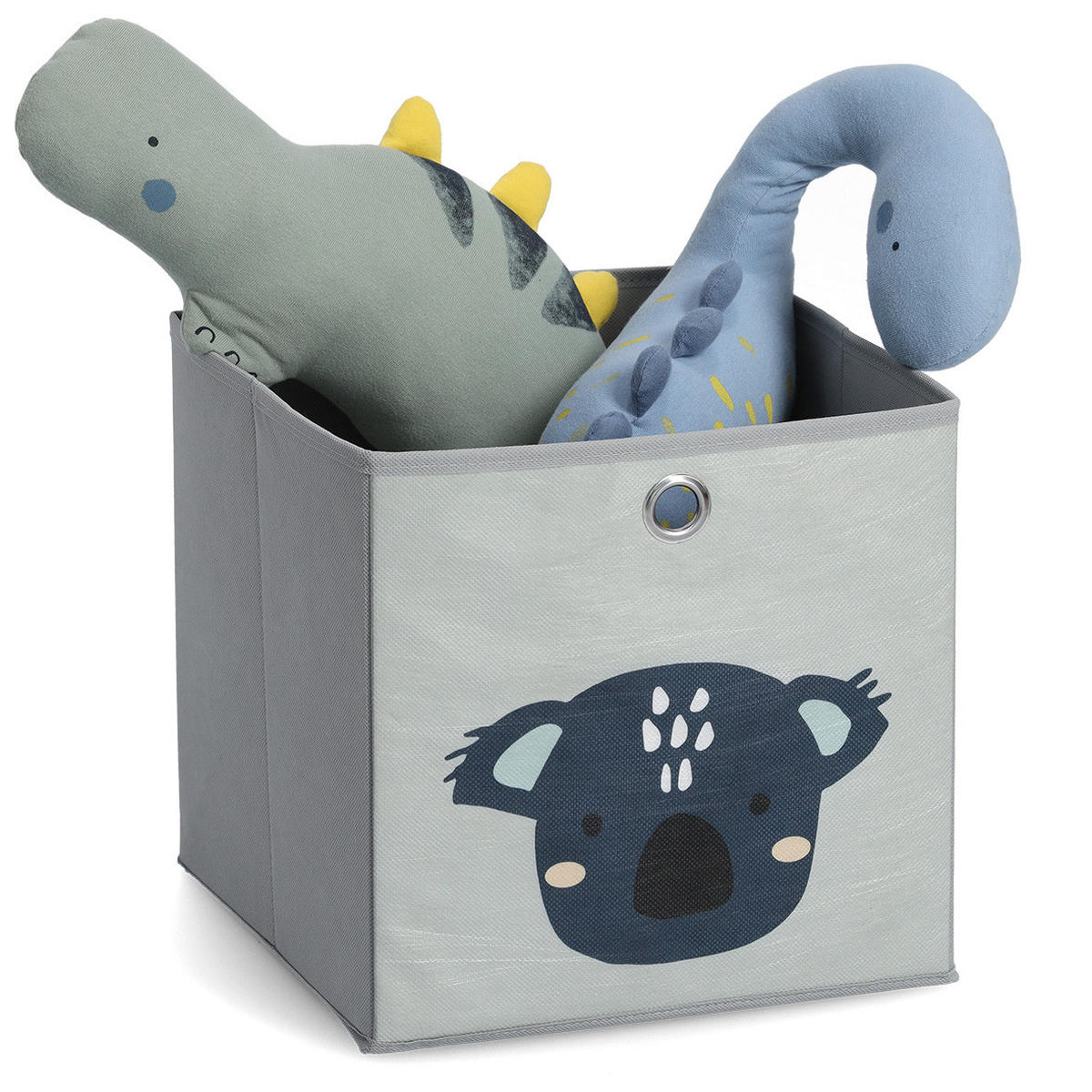 AUFBEWAHRUNGSBOX Koala, Vlies - Grau - Grau, Textil (28/28cm) - Zeller Present