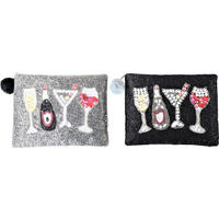 PERLENTÄSCHEN Cheers 2er-Set - Multicolor, Textil (21/15/1cm) - FURNARO